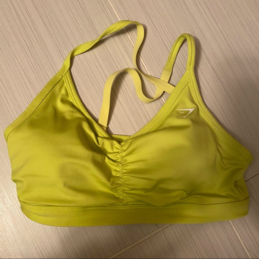 Gymshark V-neck Ruched Training Sports Bra